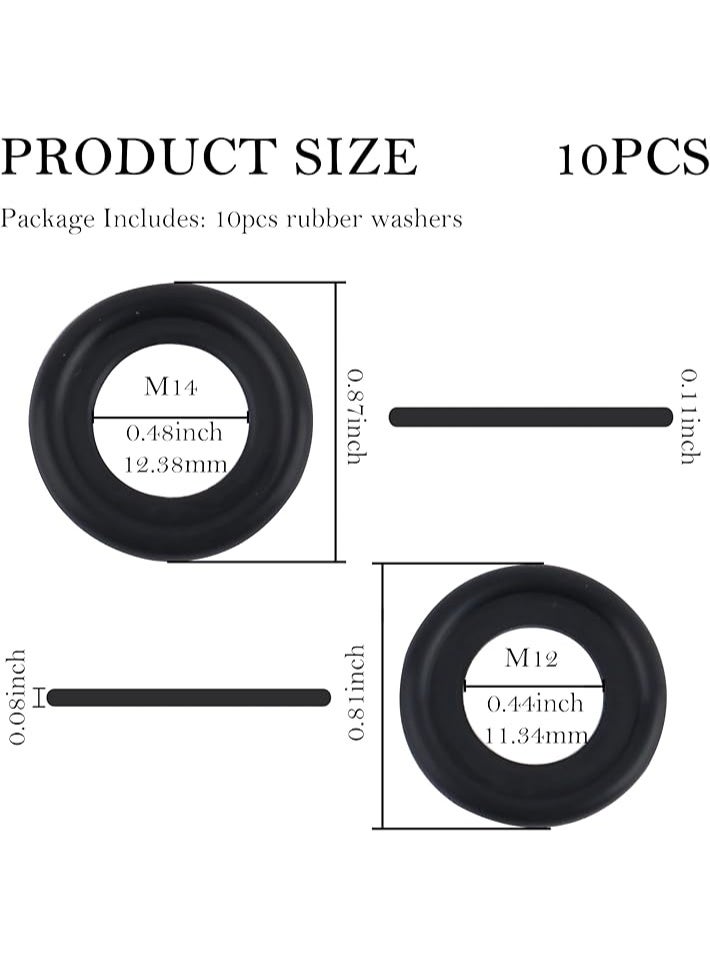 10PCS النفط تصريف المكونات طوق استبدال，النفط تصريف المكونات غسالة تخفيض تسرب النفط،بأمان النفط المكونات طوق ملحقات السيارات لمعظم السيارات - Image 2